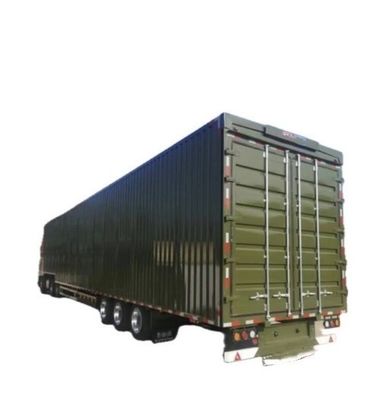 Wosheng 3 Axle Logistics Wingspan Van Semi-Trailer con pneumatici 12R22.5 e assi 13T/16T