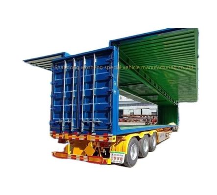 Semi-remolchio aperto a tre assi per il trasporto logistico da 30/40 tonnellate