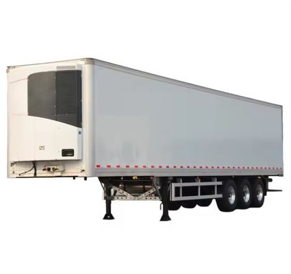30-50 tonnellate Cargo massimo 3 assi Congelatore chiuso Remolchio per autocarri Semirimolchio refrigerato