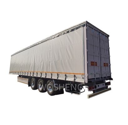 3 assi 40ft 45ft PVC Tela di cortina lato semirimorchio con design del camion scorrevole