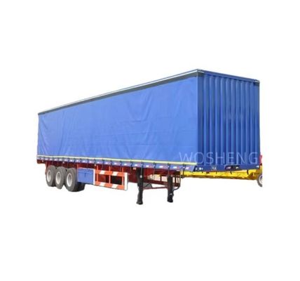 Wosheng personalizzato 3 assi 40ft 45ft Side Curtain Semi-trailer con telone impermeabile in PVC