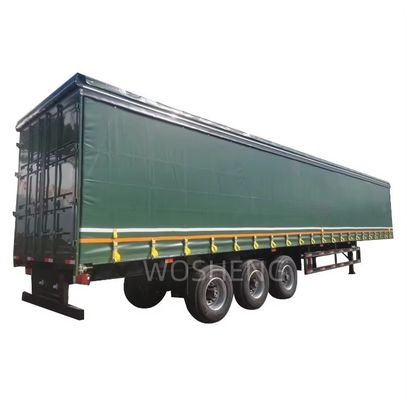 40ft 45ft PVC tenda laterale semirimorchio tenda laterale carrello scorrevole rimorchi Wosheng