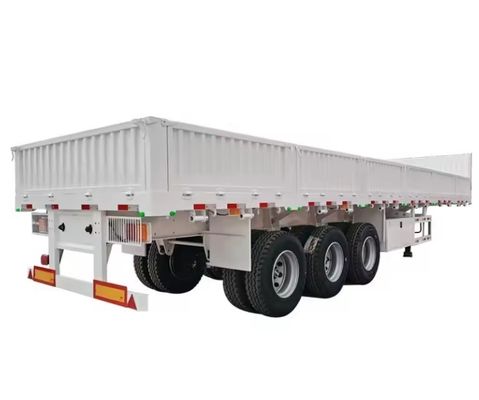 40ft Drop Side Wall Bulk Fence Stake Flatbed Container Cargo pesante Sidewall Board Truck Semi-trailer