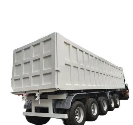 5 assi idraulici posteriore Semi rimorchio di rimorchio tipper Semi camion tipping rimorchi di Wosheng