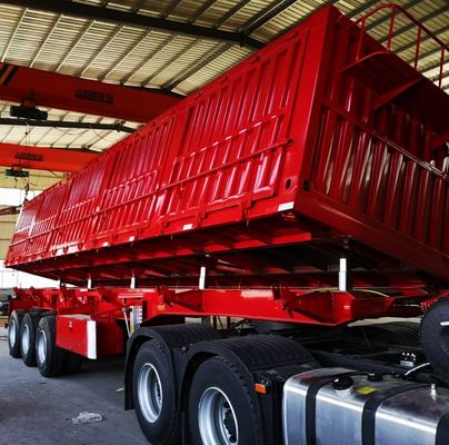 Sistema di frenatura a doppia linea Semi-remolante a scarico laterale per il trasporto delle miniere di carbone