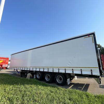Semi-remorchi Bianco 40ft 45ft 3 assi Cortina laterale con sospensione ad aria e WABCO-ABS