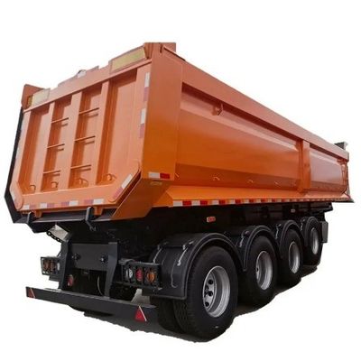 40 50 60 80 tonnellate rimorchio a forma di U per autoveicoli da costruzione retro scarico posteriore semirimorchio