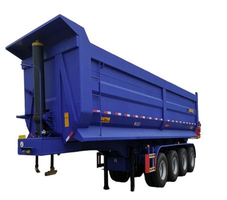 3/4 asse pesante 45-60 metri cubi Semi-remolchio di scarico posteriore per camion tipper