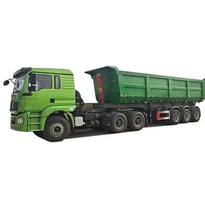 Semi-remolchio in acciaio End Rear Dump Trailer per pesanti 45 CBM Tipper Trailer U Shape
