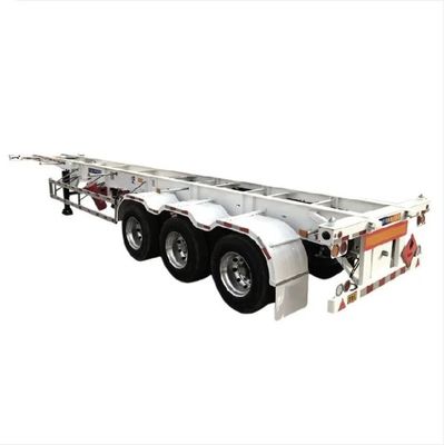 Sospensione meccanica 20 o 40 piedi Container di spedizione Chassis Skeleton Truck Trailer