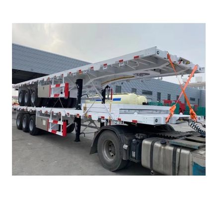 Colore personalizzato 20ft 40ft 45ft Container Flatbed Trailer con elevata capacità di carico
