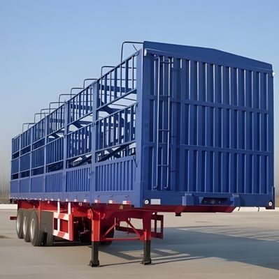 80 tonnellate di recinzione di palo aggiungere parete laterale camion recinzione semirimorchio per carico e bestiame