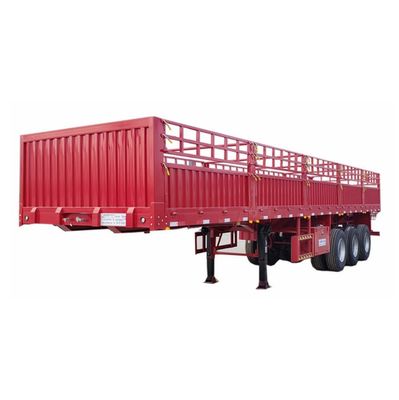 WS 60T 3 assi Semi-remorchio di recinzione laterale alta in acciaio per carichi pesanti di trasporto conveniente