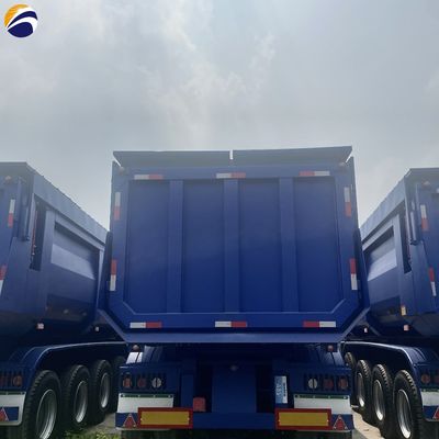 40ft 60ft 3/4/5 asse tipo U Dump Trailer idraulico Semi camion Usato Dump Semi Trailer