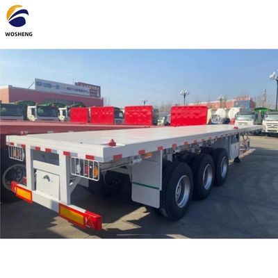 3 assi 4 assi 20FT 40FT container truck flat bed rimorchi con sistema di frenatura a doppia linea