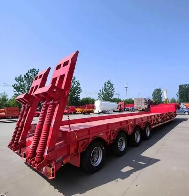 Camion rimorchio di carico pesante 30-100tons 3/4/5 asse letto basso semirimorchio letto basso ragazzo