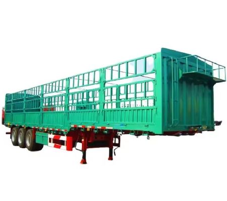 3 assi FUWA Utility Side Wall Open Fence Truck Cargo Semi-trailer con traino da 40 tonnellate
