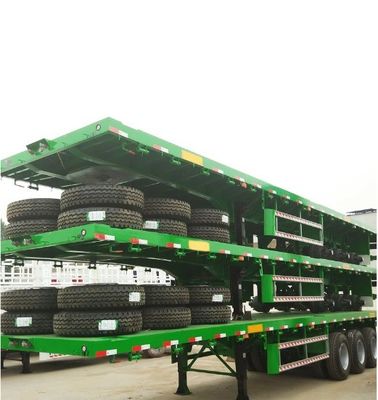 3 assi 4 assi Letto piatto 20 piedi 40 piedi 45 piedi Container Flatbed Truck Semi-trailer