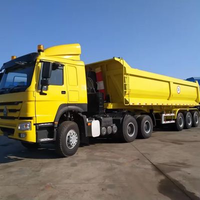 60-100 tonnellate U tipo End Dump trailer camion per la richiesta del cliente 9800x2500x3500mm vendita