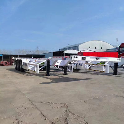 2024 Most Popular 3 Axle Container Transport Trailer con carrello di atterraggio pesante 28t