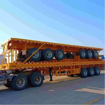 Container trailer da 40 piedi con 3 assi e dimensioni di 12400x2610x1550 mm
