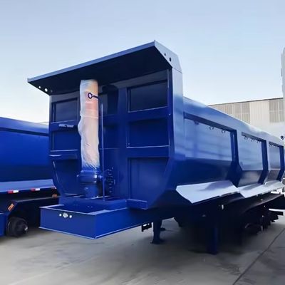 Suspensione meccanica 40-100 tonnellate Max Payload Dump Tipper Truck Trailer per il trasporto del minerale
