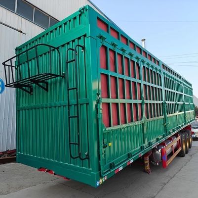3 assi rimorchio a griglia per il trasporto di ortaggi in vracche trasporto di animali semirimorchio