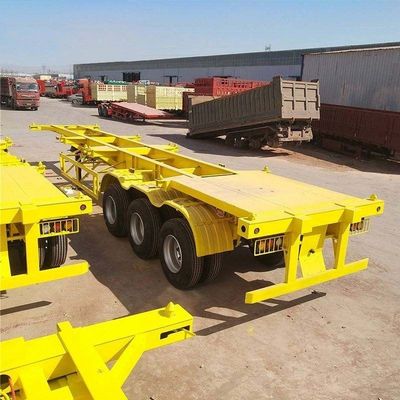 50 tonnellate massimo carico utile 3 assi 20ft 40ft contenitore telaio scheletrico semirotter