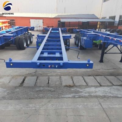 Chassis a telaio estensibile in acciaio semirimorchio per contenitori da 20 a 40 piedi
