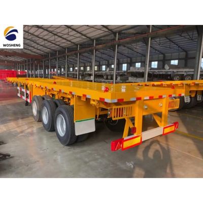 12500x2500x1600-3100mm Semirimorchio per container 30-70t Heavy Duty Flatbed Trailer