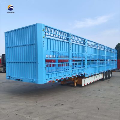 3 assi semirimorchio a recinzione alta da 20 a 60 tonnellate con carrello di atterraggio SAF a due velocità da 28 t