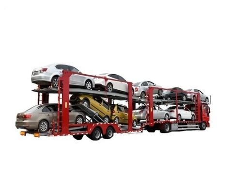 Trasporto 6-10 Auto con Wosheng 2 assi Car Carrier Trailer e design a doppio ponte