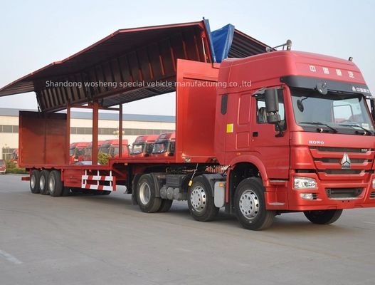 Wosheng 30/40tons Logistica Spessore alare furgone semirimorchio Sistema di frenatura a doppia linea WABCO