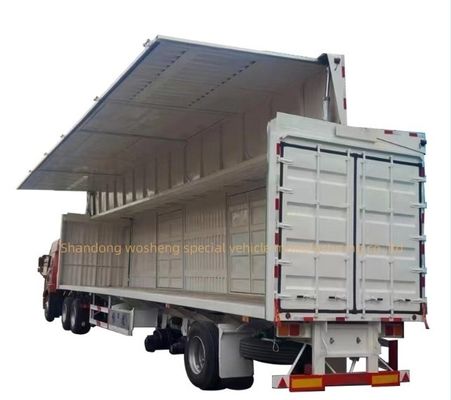 Semirimorchio Wosheng 3 Asse 30/40tons Logistica Spesa alare furgone box aperto camion rimorchi