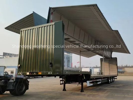 Rimorchio massimo del camion del carico utile di Wosheng 3 Axle Logistics Wingspan Van Semi Trailer 30-40tons