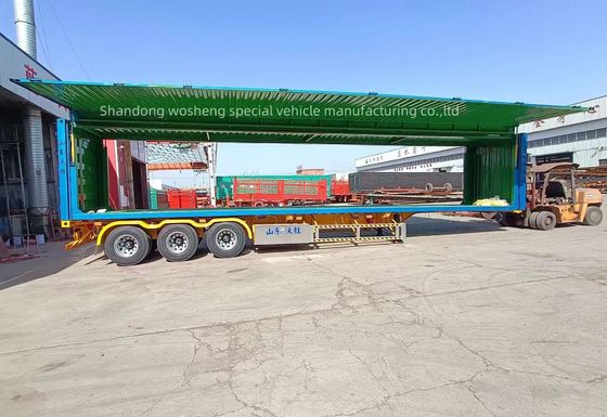 King Pin 90 3,5&quot; JOST/Other Wosheng 3 Asse 30/40T Logistica Venti Van Semi-Retrailer