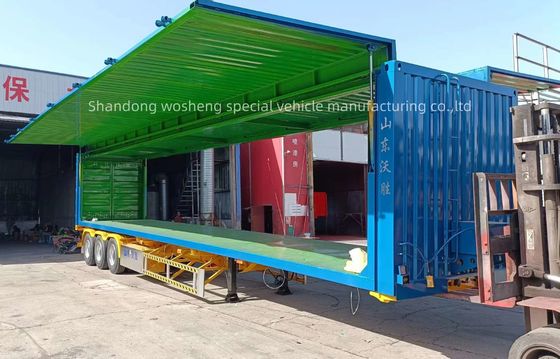 King Pin 90 3,5&quot; JOST/Other Wosheng 3 Asse 30/40T Logistica Venti Van Semi-Retrailer