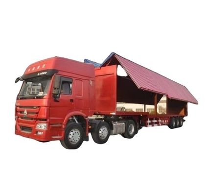 Wosheng 3 asse 30/40ton Logistica Wingspan Van Semi rimorchio con Flying Wingvan Box