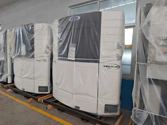 Colore personalizzato Wosheng 3 Asse 20 40 45 53 Ft Freezer Frigorifero Van Semi-Trailer