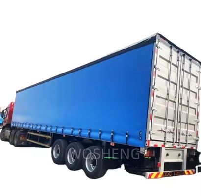 Wosheng 3 assi 40ft 45ft PVC impermeabile tenda lato semirimorchio per espresso e logistica