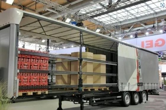 Wosheng 3 assi 40ft 45ft PVC impermeabile tenda lato semirimorchio per espresso e logistica