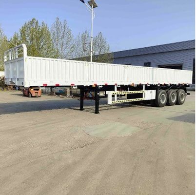 Semi-remolchio 3 assi Camion Recinzione Tavolo di metallo Parete laterale professionale 12400x2610x1550mm