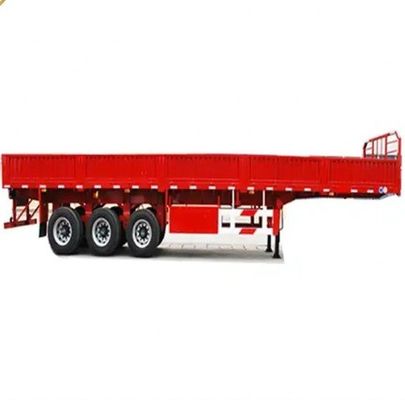 Semi-remorco in acciaio per 3 assi Max capacità 100 tonnellate Recinzione in cartone metallico secondo il cliente