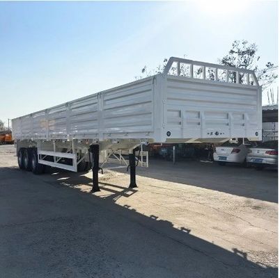 Semi-remorchio per camion con parete laterale rimovibile e design versatile multiuso