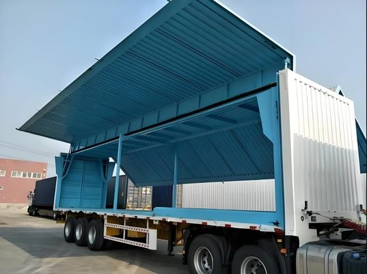 Colore personalizzabile 40 tonnellate di lunghezza delle ali Van Semi trailer con 12 ruote e 40 piedi di lunghezza