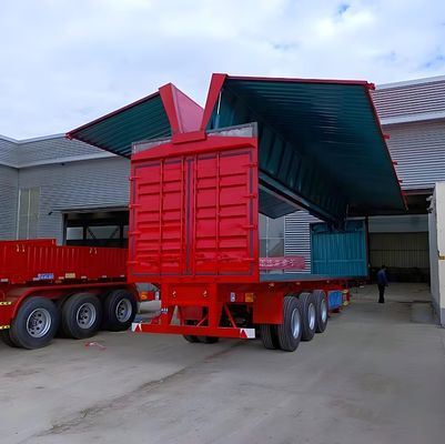 Colore personalizzabile 40 tonnellate di lunghezza delle ali Van Semi trailer con 12 ruote e 40 piedi di lunghezza