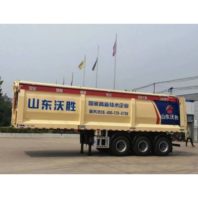 3 assi 60 tonnellate rimorchio con sospensione meccanica e nastro trasportatore