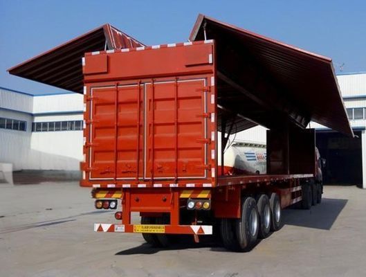 Colore personalizzabile 40 tonnellate di lunghezza delle ali Van Semi trailer con 12 ruote e 40 piedi di lunghezza