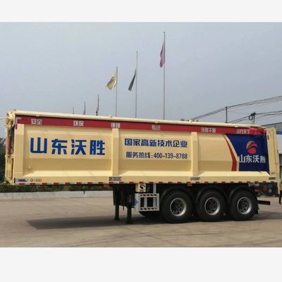 60000 kg Max Payload Crawler/Live Floor Dump Truck con trasporto e caratteristiche a due vie