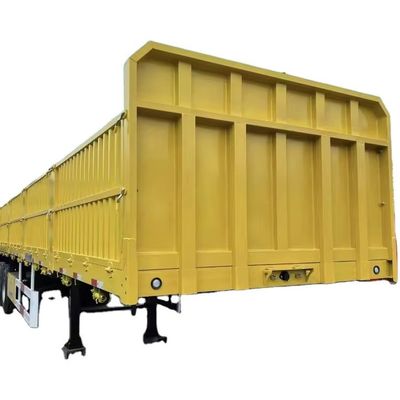 12.4m Flat Bed Fence Trailer per camion Max Payload 50000 kg 3-4 assi Top Ranking